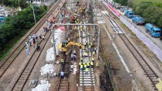 上海地铁首次周末停运改造，3号线部分路段道岔木枕更换