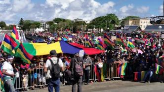 不满政府对日本货船漏油事故应对，毛里求斯民众再次上街抗议
