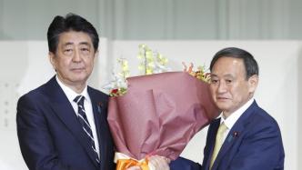 安倍回应菅义伟当选自民党总裁：令和时代最合适的总裁