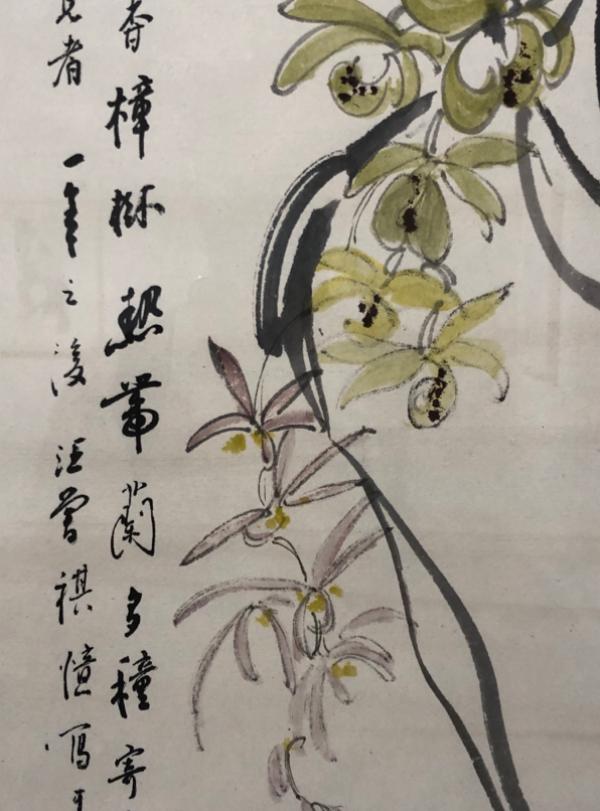 汪曾祺画云南老虎兰局部