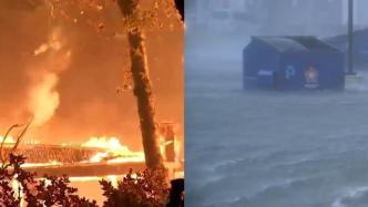 美国遭山火飓风同时肆虐，已致数十人丧生