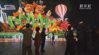 长三角四大城市特色灯景在上海世纪公园“点亮”登场