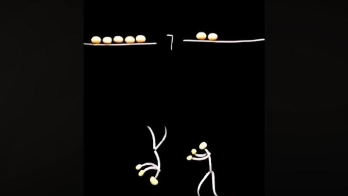 高手在民間！學(xué)校廚師用豆芽制作動(dòng)畫(huà)片