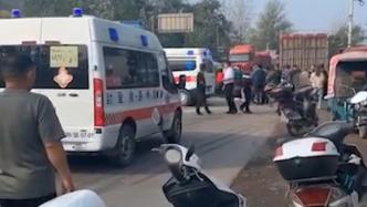 河南禹州一货车与幼儿园校车相撞，致4死9伤