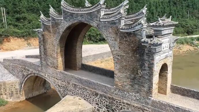 江西赣州500岁古桥修复完工：曾遭暴雨洪水重创