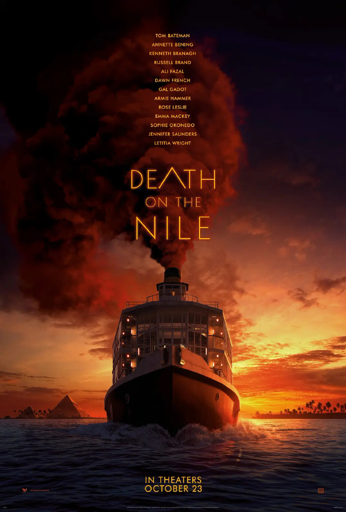 《尼罗河上的惨案》从10月23日延期至12月18日上映。