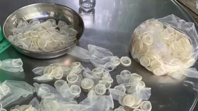 洗净再卖！越南查获34.5万个二手避孕套