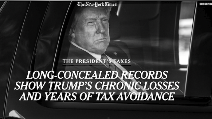美媒：特朗普有11年未缴纳联邦所得税