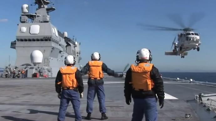 印度日本出動戰(zhàn)艦在阿拉伯海舉行聯(lián)合演習(xí)