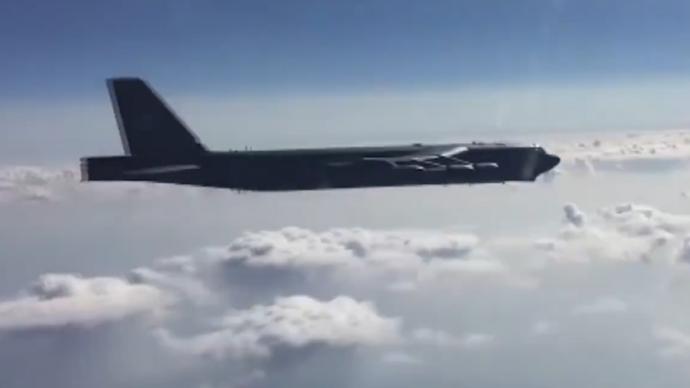 美媒公布美軍機在黑海追蹤俄戰(zhàn)機視頻