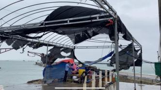 直播录像丨台风“浪卡”登陆海南琼海，登陆时最大风力10级