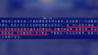 邵阳警方：征集肖长文为首的黑恶势力犯罪团伙违法线索