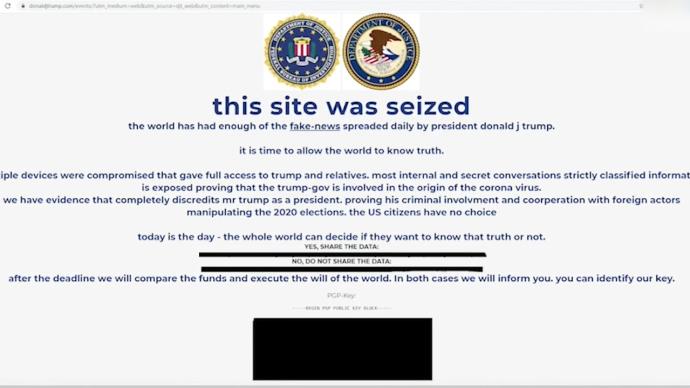 特朗普竞选网站遭“查封”？官方回应系黑客攻击