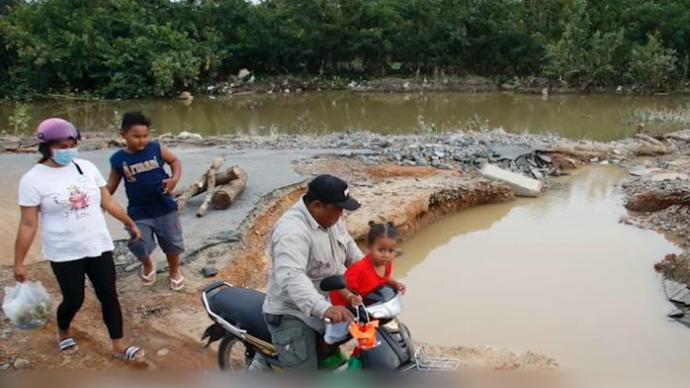 柬埔寨洪灾已致44人死亡，近60万人受灾