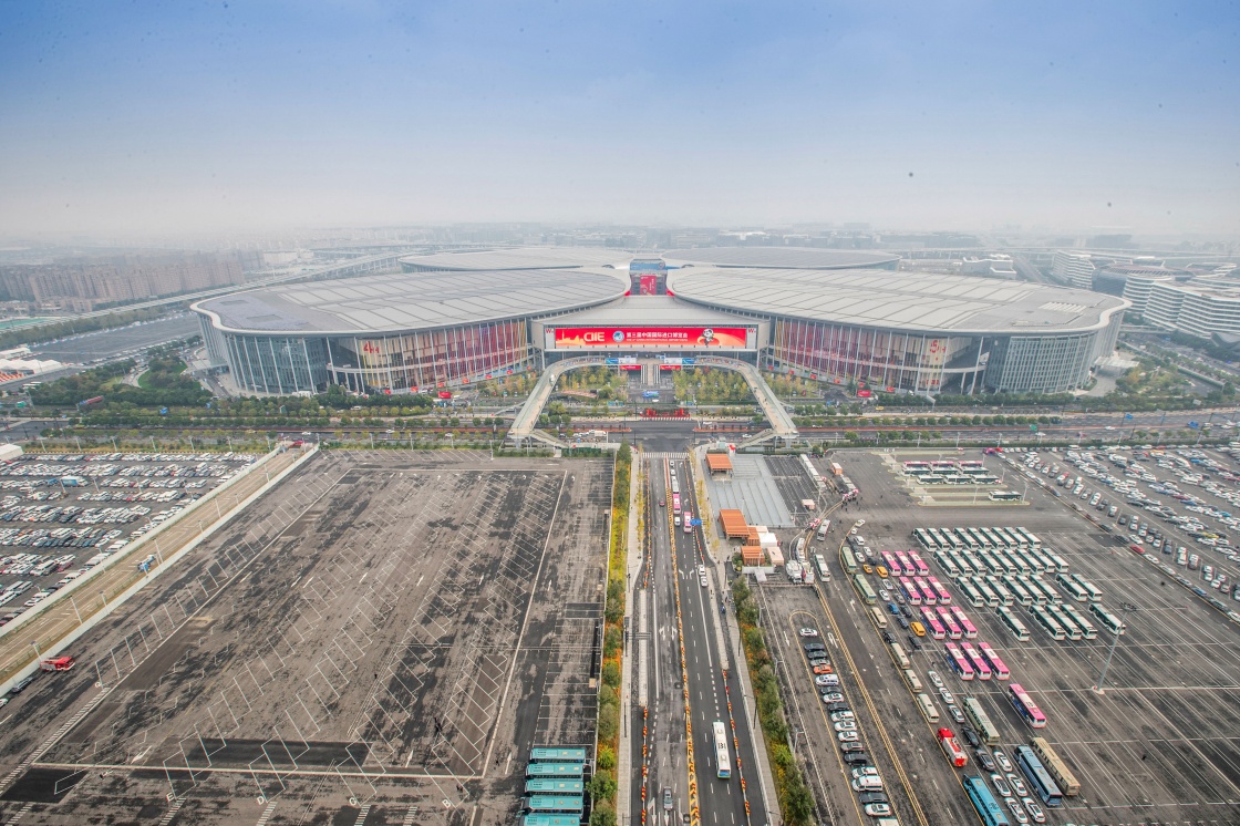 2020年11月3日,国家会展中心(上海) 新华社 图