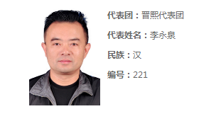 李永泉曾任太湖县第十五届、第十六届人大代表。来源：太湖县人大常委会官网