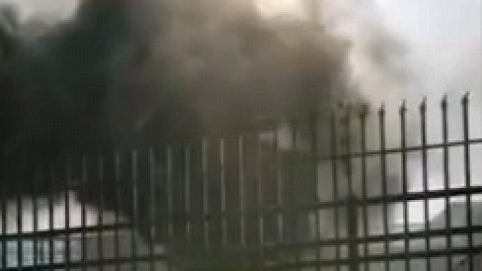 安徽卫视一娱乐节目外景设施着火，黑烟滚滚数公里外可见