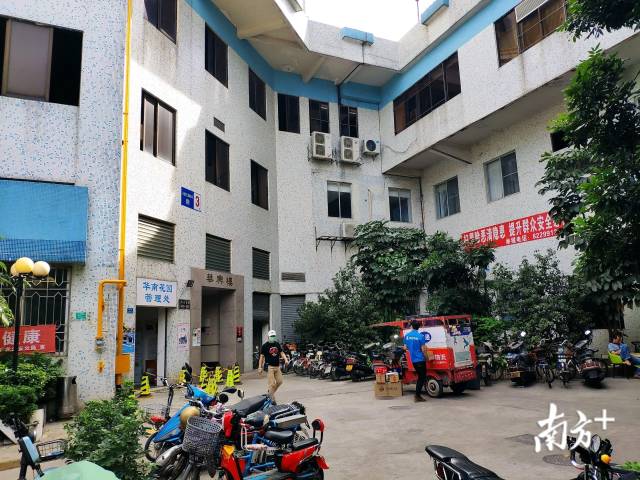 華南花園,快遞員緊張送出“雙十一”快遞。