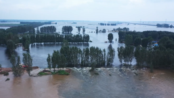 视频河南滑县卫河发生漫决当地正全力封堵